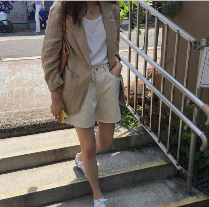 ベージュコーデ ベージュ テーラードジャケット アウター レディース 着回し抜群