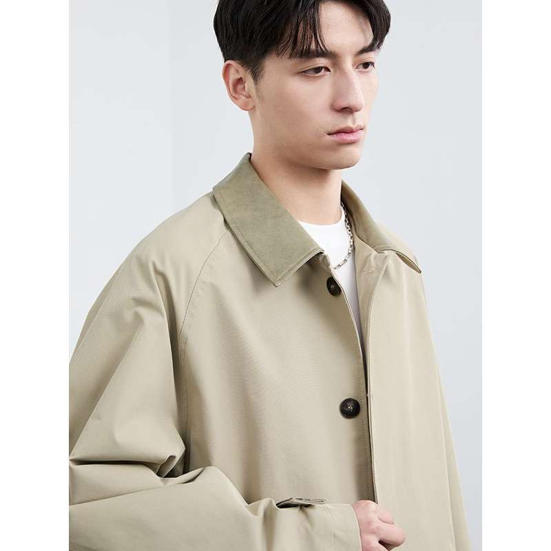 ベージュコーデ シンプル スタンダード ロングコート