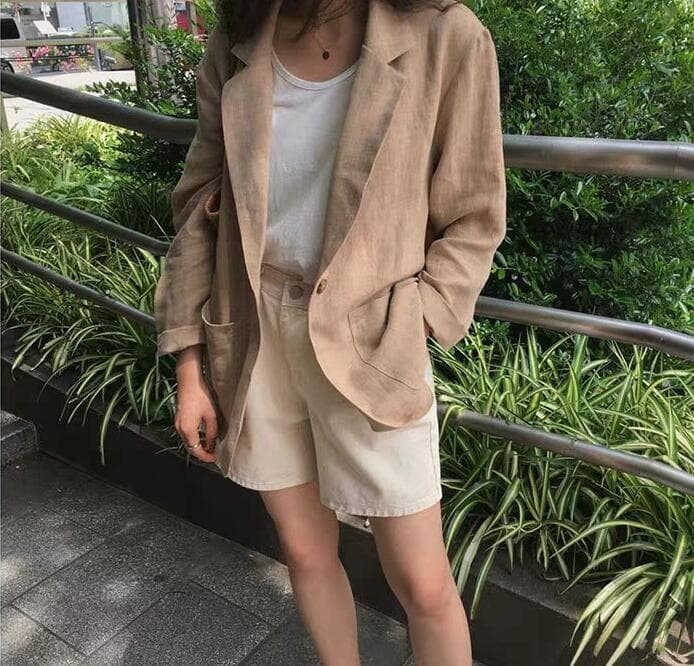 ベージュコーデ ベージュ テーラードジャケット アウター レディース 着回し抜群