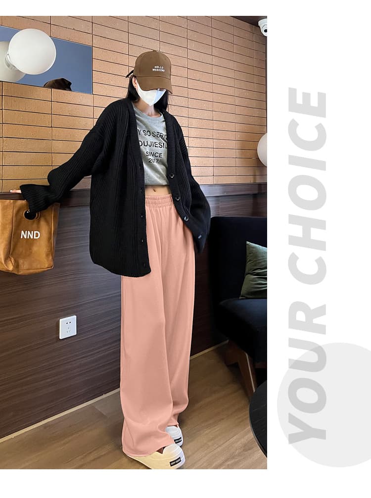 ベージュコーデ リラックスワイドロング美脚パンツ
